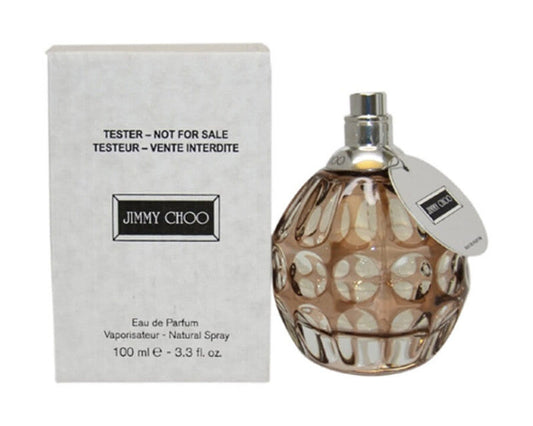 Jimmy Choo perfume bottle with packaging on a white background